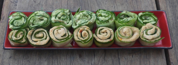 Cucumber 'sushi' rolls